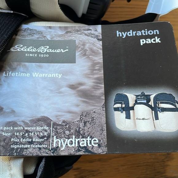 Eddie Bauer Hydration Pack Waist Pack w/ Water Bottle NEW - Picture 3 of 4
